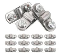 MAGICLULU 20 Abrazaderas con Tornillos para Fijación de Guardabarros de Bicicleta, Juego de 20 Piezas Resistentes para Soporte de Placa de Fijación, Apto para Mantenimiento y Reparación