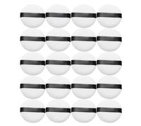 MAGICLULU 20 Almohadillas de Maquillaje de Borla para Polvos Sueltos, Color, Tamaño 55x12 Mm, Suaves y Flexibles, Herramienta Facial para Maquillaje y Fijación, Pack de 20 Unidades, Uso
