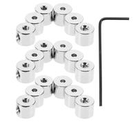 MAGICLULU 20 Piezas Bloqueo de Respaldo de Pasador de Metal para Broches con Cierre Estable y Seguro, Adecuado para Proyectos DIY de Joyería en Plata