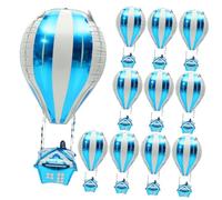MAGICLULU 20 Piezas Globo Aerostático Verde Decoración Decoration Equipo Inflación Decorativo Incluir Fiesta Globos De Cumpleaños Azul Margarita Alto Caliente Rosa Blue Película De Aluminio