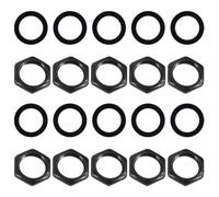 MAGICLULU 20 Piezas Junta Metálica M9 para Cejuela de Guitarra Eléctrica Negra