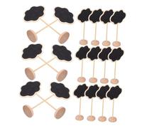 MAGICLULU 20 piezas Mini Pizarra de Mesa con Soporte Forma de Unidades Tablero de Mensajes para Bodas Etiquetas para y Menús Buffet Pizarra Decorativa para Señalización
