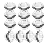 MAGICLULU 20 Piezas Pasacables de Escritorio Abs Tapa Cromada para Orificio de 18mm, Organizador de Cables para Estación de Trabajo Informática, Gestión Ordenada de Cables en Oficina