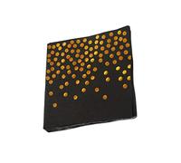 MAGICLULU 20 Piezas Servilletas Desechables De Papel Estampado De Lunares Para Fiestas Reuniones y Festivales Color Negro Servilletas De Lunares Pañuelos Desechables