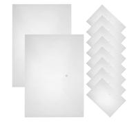 MAGICLULU 20 Sobres para Documentos A3 Transparentes Botón Carpetas de Archivos PP Gruesas de 18 Micras Bolsas Organizadoras para Oficina y Hogar Almacenamiento Resistente y Tamaño 45X32