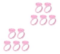 MAGICLULU 200 Uds Taza De Anillo De Contenedor De Pigmento Taza De Anillo Bordado Herramienta De Maquillaje Suministros De Maquillaje Soporte De Pigmento Soporte De Pegamento De