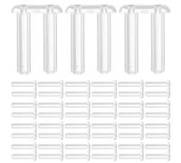 MAGICLULU 200piezas Manguitos Plásticos para Gafas sin Marco Tapones de Compresión Duraderos y Fáciles de Instalar para Monturas sin Aro y Soportes Nasales de Gafas