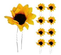 MAGICLULU 20piezas Horquilla de Crisantemo Simulado Forma Horquillas de Girasol y Margaritas para Moño Peinados de Playa y Festivales Accesorios de Pelo Retro