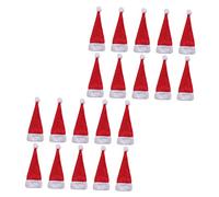 MAGICLULU 20piezas Mini Gorro de Papá Noel Forma de Piruleta Decoración para Fiestas Navideñas Suministros Navideños Árbol de Navidad