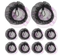 MAGICLULU 20piezas Tocado de Ballet Invisible para Cabello Malla Bordado Elástico Cubre Moños de Baile para Niñas y Mujeres Uso Actuaciones de Danza