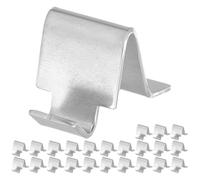 MAGICLULU 24 Clips Metálicos para Estantes de Gabinete de Hierro de 9 Mm, Soporte Resistente para Baldas de Cocina y Oficina, Accesorios para Estanterías y Archivadores, Uso Versátil