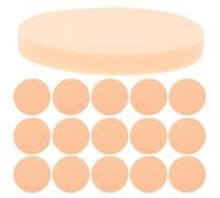 MAGICLULU 24 Piezas Esponja de Maquillaje, Discos Desmaquillantes Redondos de Látex y Algodón, 2 Usos en Seco y Húmedo, Color Caqui, para Desmaquillar el Rostro, Mujer