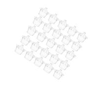 MAGICLULU 24 Piezas Mini Cajas Transparentes de Plástico con Forma de Tiara Pequeñas para Dulces de Boda para Despedidas de Soltera y Fiestas de Princesas