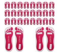 MAGICLULU 25 Pares Almohadillas Adhesivas Desechables para Pies Protectoras de para Bronceado Spray Aislamiento Higiénico para Salones y Servicios Móviles