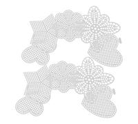 MAGICLULU 25 Unidades Lámina de Malla Plástica de Color Claro para Bordar, Diy, 4