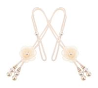 MAGICLULU 2piezas Alzapaños para Cortinas de Cuerda Trenzada Alzapaños Decorativos con Flores Rústicos para Ventanas para Decoración Bohemia y Cortinas Opacas