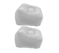 MAGICLULU 2piezas Cojines De Descanso Inflables Para Reposapiés Almohadilla Para Pies De Viaje Inflado Rápido Portátil Para Camping y Uso Oficina