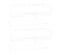 MAGICLULU 2piezas Estante de Almacenamiento de Herramientas para Uñas Organizador de Pinzas Expositor Transparente para Herramientas de Manicura para Salón de Uñas Material de Acrílico