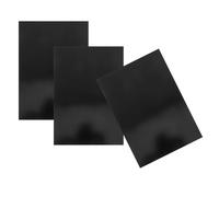 MAGICLULU 3 Hojas de Aluminio Negro Resistentes Oxidación para Placas de Grabado y Letreros de Metal, Tamaño 30x20 Cm, Ideales para Tarjetas de Presentación y Señalización