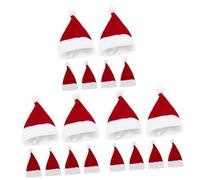 MAGICLULU 3 Juegos Christmas Hat Sombreros Navideños Galletas Navideñas Guirnalda Sombrero De Navidad Gorro Navideño Mini Piruleta Adorno De Fiesta De Navidad Tela De Terciopelo 10 Uds * 3