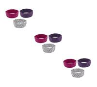 MAGICLULU 3 Juegos De Diademas Deportivas Para Mujer Diademas Para Yoga Accesorios Para El Cabello Color Rojo Rosado 3 Unidades