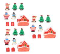 MAGICLULU 3 Juegos Decoración Navideña Adornos Navideños Claros Adornos De Bolas De Navidad Grandes Adornos Claros Adornos De Otoño Bolas De Arbol De Navidad Colorful Resina 8 Uds * 3