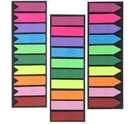 MAGICLULU 3 juegos Etiquetas Adhesivas para Notas y Marcadores de Páginas Tiras de Lectura Coloridas Accesorios de Aprendizaje para Resaltar y Organizar Textos Libros y Documentos