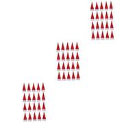 MAGICLULU 3 Juegos Sombrero De Dulces De Navidad Decoración del Árbol De Navidad Centros De Mesa De Navidad Piruleta Gorro Navideño Tapa De Embalaje De Dulces Rojo Tela 20 Piezas * 3