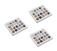 MAGICLULU 3 Paquetes 20 Piezas chip de rosa irregular cuarzo fichas caídas minerales naturales coleccion minerales piedras de colores piedras naturales en caja colocar piedra en bruto alumno