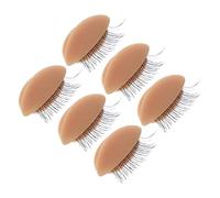 MAGICLULU 3 Pares párpados removibles practicar pestañas para extensiones de pestañas párpado de entrenamiento de silicona el Kit de práctica de maquillaje Kit de reemplazo de párpados moho