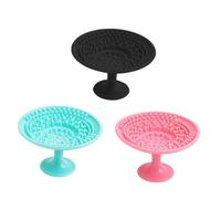 MAGICLULU 3 Piezas almohadilla para fregar lavadora de brochas de maquillaje limpiar brochas maquillaje almohadilla de limpieza de cepillos de silicona cepillar constituir