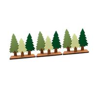 MAGICLULU 3 Piezas arbol de Navidad de Madera árbol de Navidad Artificial Planta Figurilla vides Tallos decoración casa decoración Fiesta Adorable árbol de simulación emulación de Pino Green