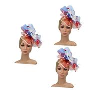 MAGICLULU 3 Piezas aro de pelo de pinzas para limpiar basura sombrero diadema sombreros diademas de mujer diadema de paseo venda Accesorios para el cabello sombrerería novia