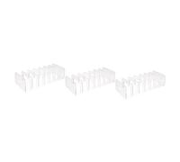 MAGICLULU 3 Piezas caja almacenamiento sombra ojos organizador brochas maquillaje organizador brochas maquillaje almacenamiento maquillaje soporte lápiz labial vanidad