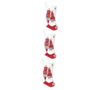 MAGICLULU 3 Piezas Calcetines navideños Cajas Colgante de Navidad Felpa Bolsas para Infantiles Colgantes navideños calcetín de Navidad Colgante de calcetín de Fiesta de Navidad
