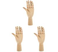 MAGICLULU 3 Piezas De Modelo De Boceto Maniquí Humano Ergonómico Manicura De Mano Vértebra De Mano Figuras De Sauce Fortalecedor De Manos Arte De Uñas Marionetas De Dedo De Peluche