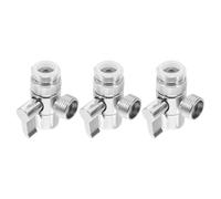 MAGICLULU 3 Piezas Desviador de Ducha de Triple Vía en Cobre y Abs con Control Preciso de Flujo para Distribución de Agua en Ducha y Modificaciones DIY de Tuberías
