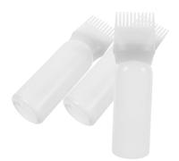 MAGICLULU 3 Piezas frasco de medicina agua de romero champú seco para mujer peine botellas aplicador de botella de tinte para el cabello aplicador de botella de color de cabello cuidado joya