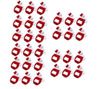 MAGICLULU 30 Juegos Tapa De Decoración De Botella De Vino Botellas Verter Aireador De Vino Cerveza Tapón De Vacío Tapón De Botella De Vino Tapón De Vino Alcohol Tapones Tela No Tejida Rojo