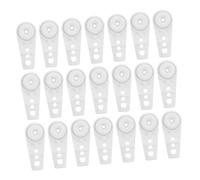 MAGICLULU 30 Piezas Dual Wheel Roller Curtain Track Gliders con Rodamiento de Bolas Soportes Plásticos para Rieles de Techo Diseño Delgado para Pasillos y Barras Estrechas para Cortinas y