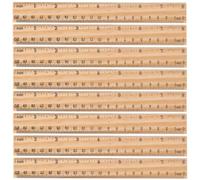 MAGICLULU 30 Piezas Regla de Madera de 20cm para Artistas y Estudiantes, Herramienta de Medición Rígida y Ayuda Formación, Adecuado para Uso en Casa y Oficina