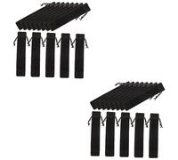MAGICLULU 30piezas Estuches De para Bolígrafos Bolsas De Almacenamiento De Lápices Protector De Bolígrafo para y Escuela Color Negro