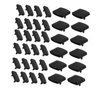 MAGICLULU 36 Piezas de Soportes y Tapas de Plástico para Listones de Cama Negros, Reparaciones Aplicables Material Abs para Estructuras de Cama y Marcos Metálicos