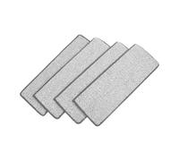 MAGICLULU 4 Almohadillas de Fregona Lavables de Microfibra 12x33 Cm para Trapeador Plano, Cabezales de Repuesto para Limpieza de Suelos en Casa y Oficina, Color Gris, Absorción Eficaz