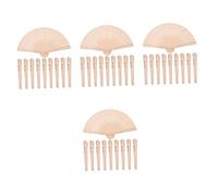 MAGICLULU 4 Juegos Abanicos De Madera Para Bodas Abanicos Decorativos De Madera Para Bodas De Para Espectáculos De Mano De 10 piezas x 4