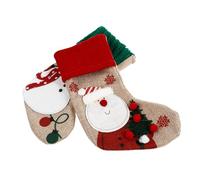 MAGICLULU 4 Juegos De Calcetines Navideños Colgantes con Textura Cómoda Y Diseño De Patrón Bolsas De Dulces para El Hogar Y La Oficina (2 Unidades X 4)