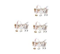 MAGICLULU 4 Juegos Encanto De Niña Ángel Muñecos Navideños Navideños Vela Caso Nido Decoraciones Decoración Colgante del Árbol De Navidad Adorno Colgante De Navidad Paño 3 Piezas * 4
