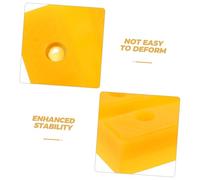 MAGICLULU 4 Piezas Almohadillas de Elevación para Coches Soportes Resistente de Plástico para Gatos y Elevadores Almohadillas Cuadradas y Redondas para Taller y Garaje Protección de Suelo