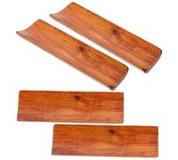 MAGICLULU 4 Piezas Bandeja Rectangular de Madera para Sushi Servir y Decorar Diseño Minimalista para Uso y Comedores