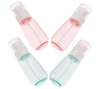MAGICLULU 4 Piezas Botella Cosmética De Viaje Lazos De Pelo De Tratamientos Faciales De Viaje Contenedor De Viaje Lavado De Cara Botellas De Viaje Para Cosméticos Champú Viajar
